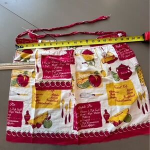 Vintage Fruit Print Apron